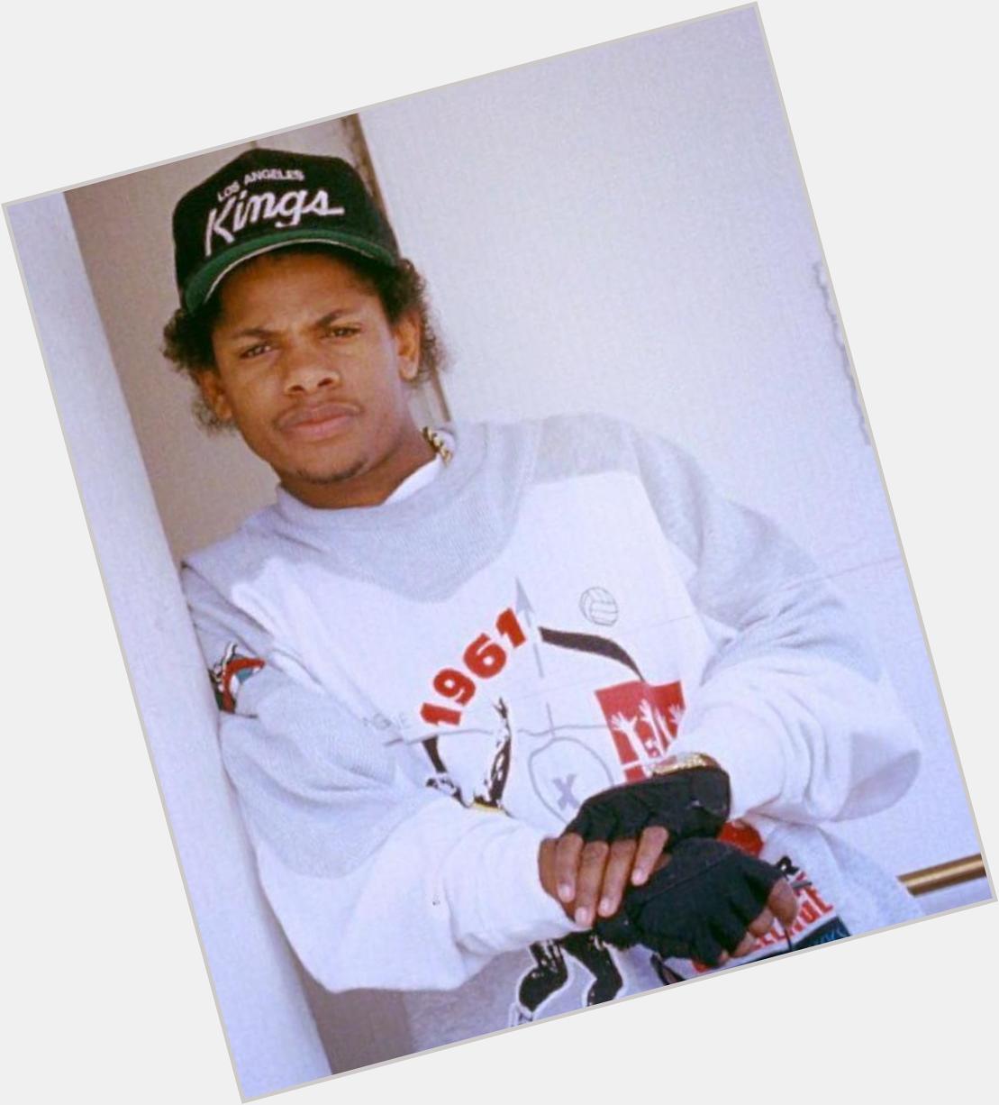 Happy birthday to one of my biggest influences Eazy- E, I know you biggie and pac are partying up there    