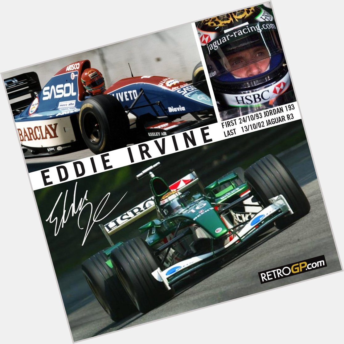 Happy Birthday to Eddie Irvine who hits the BIG 5 Oh today. A few Shandy\s tonight maybe? 