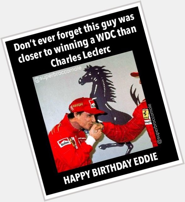 Happy birthday Eddie Irvine   