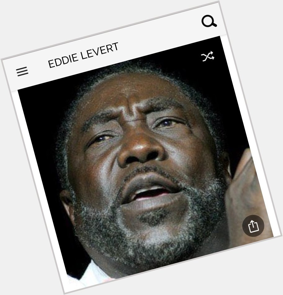 Happy birthday to this great singer from the O\Jays. Happy birthday to Eddie Levert 