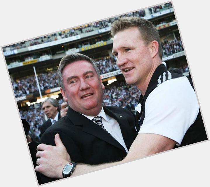 Happy Birthday Eddie McGuire  A nice photo with Nathan Buckley (2010 Grand Final) 