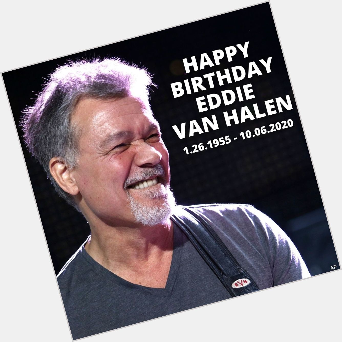 Happy Birthday to Eddie Van Halen. The legend would have been 66 today. 