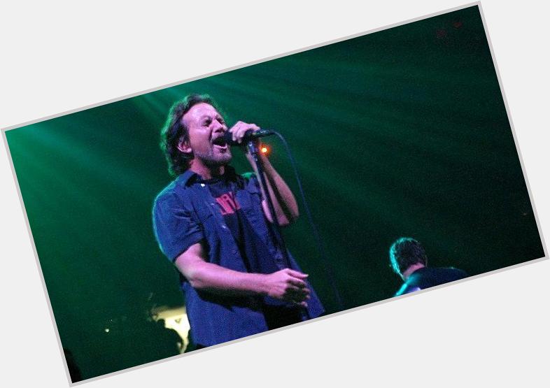 Happy Birthday, Eddie Vedder! Here\s a photo I took of Eddie when played this year. 