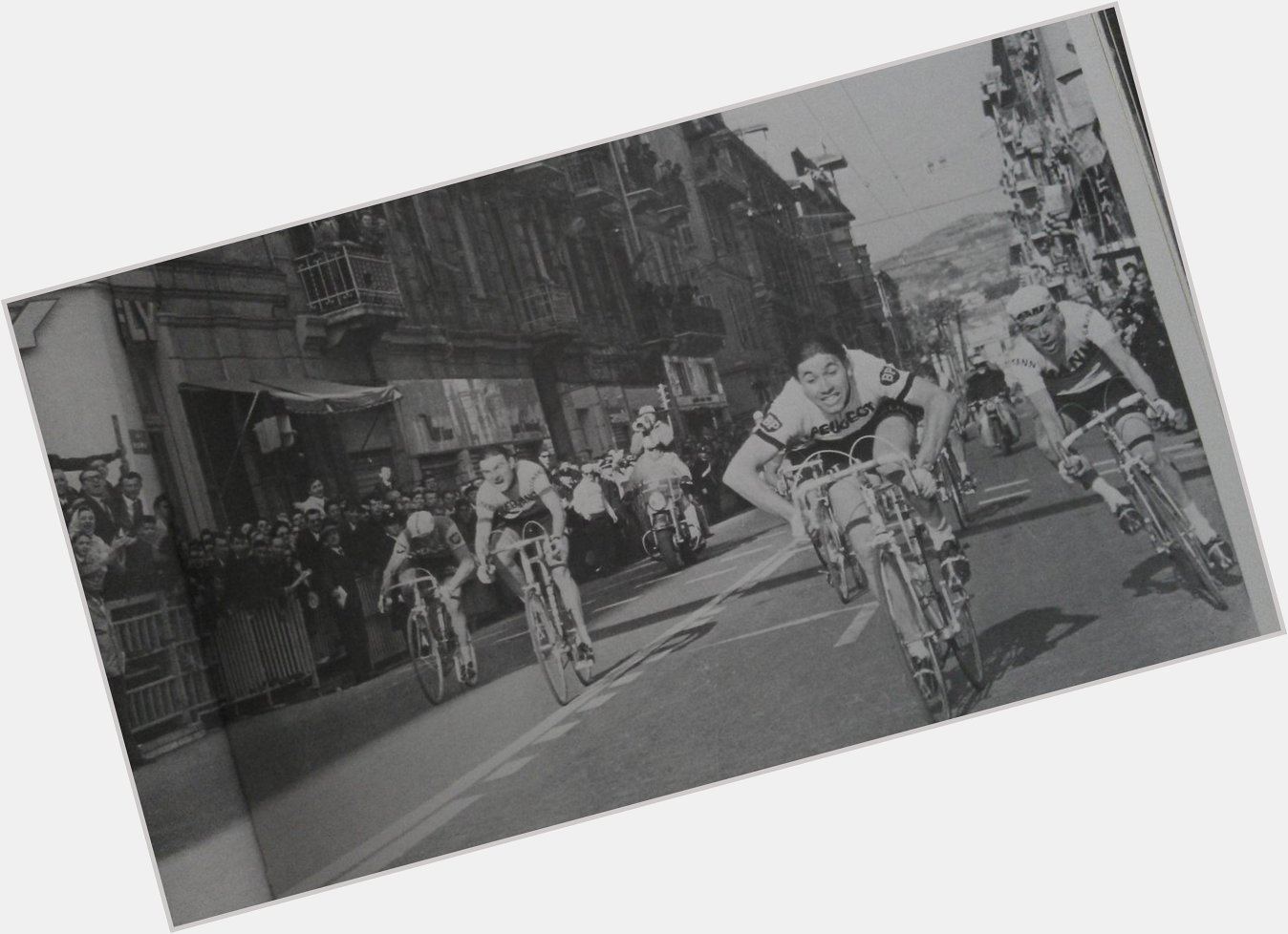 Happy 70th birthday to Eddy Merckx! Here he is winning Milan-San Remo in 1966 at just 20 years of age. 