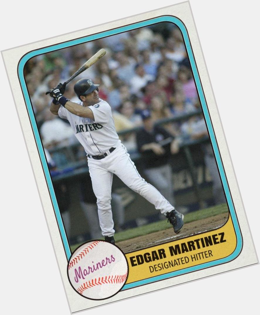 Happy 52nd birthday to a guy who (at least for awhile) will be an almost HOFer, Edgar Martinez. 