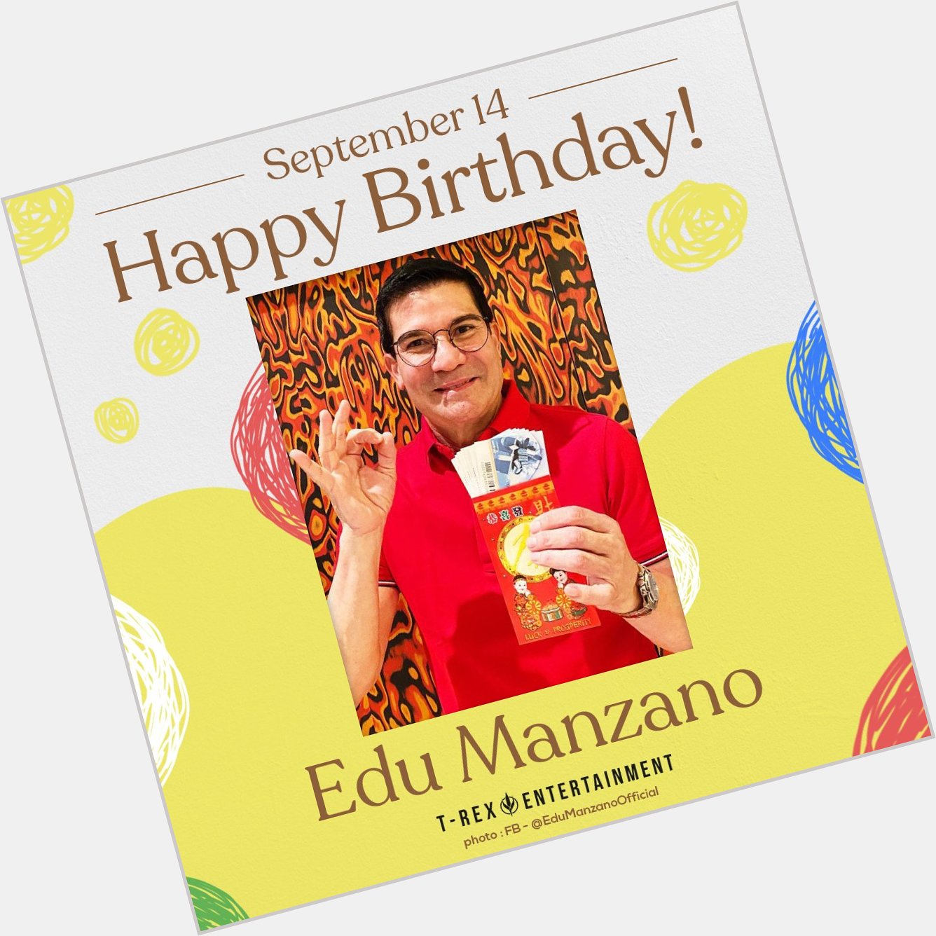 Happy 65th birthday, Edu Manzano ! Trivia: His birth name is Eduardo Barrios Manzano. 