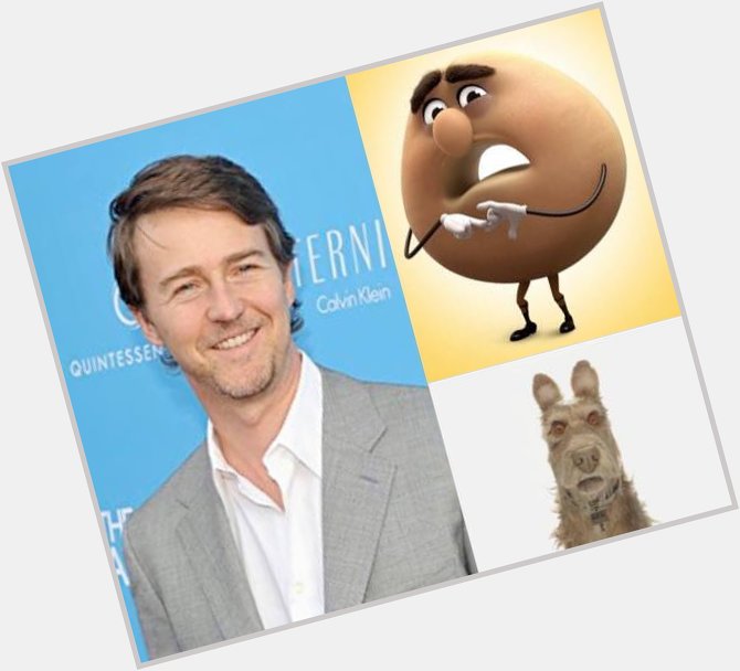 Happy 49th Birthday to Edward Norton! The voice of Sammy in Sausage Party and Rex in Isle of Dogs. 