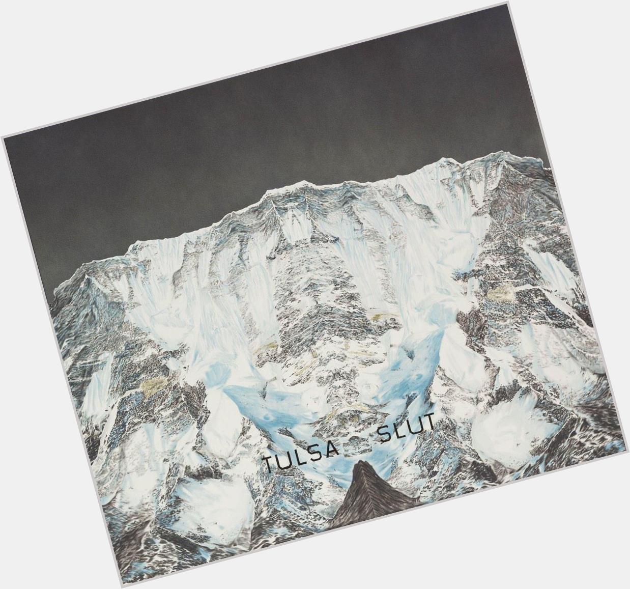 Happy 77th Birthday to legendary Oklahoma artist Edward Ruscha! "Tulsa Slut" (2002) is  