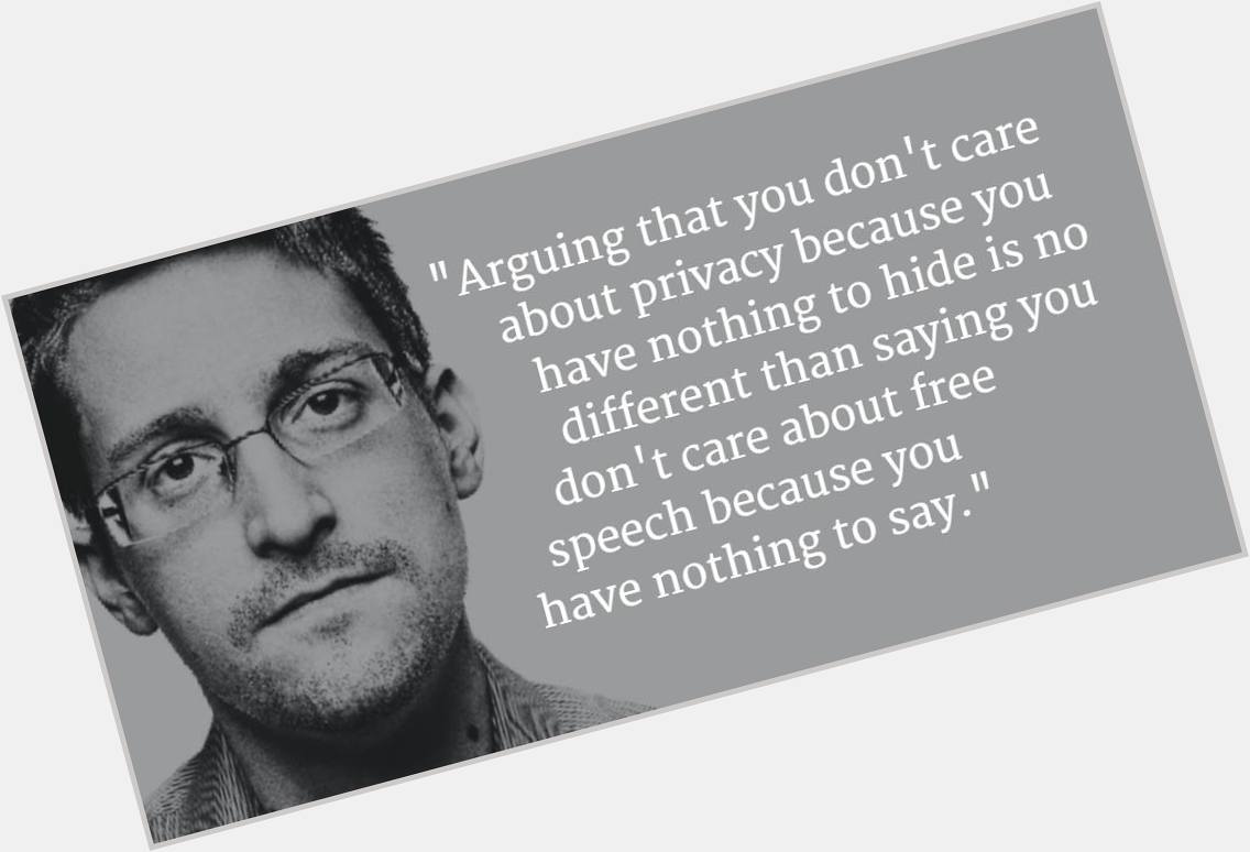 Happy birthday Edward Snowden. Danke für all den Mut und die Zivilcourage.  