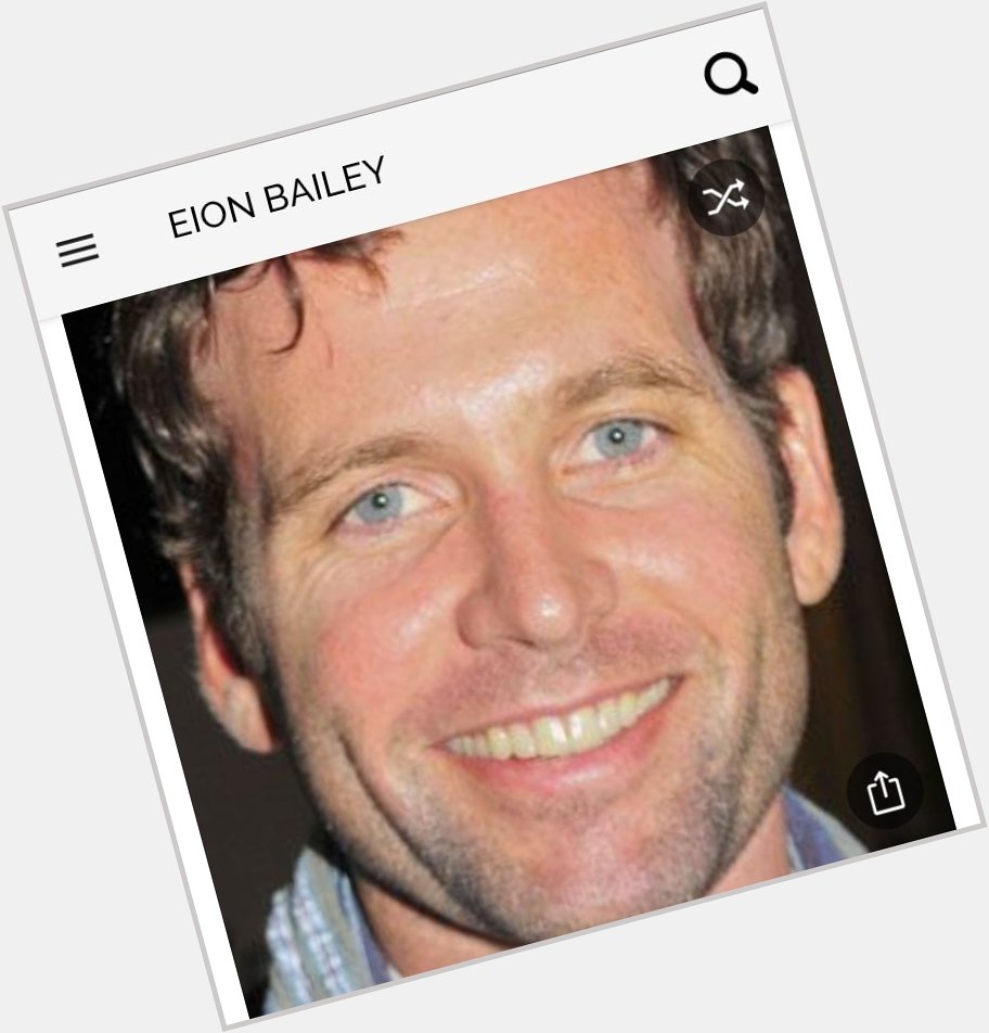 Happy birthday to this great actor. Happy birthday to Eion Bailey 