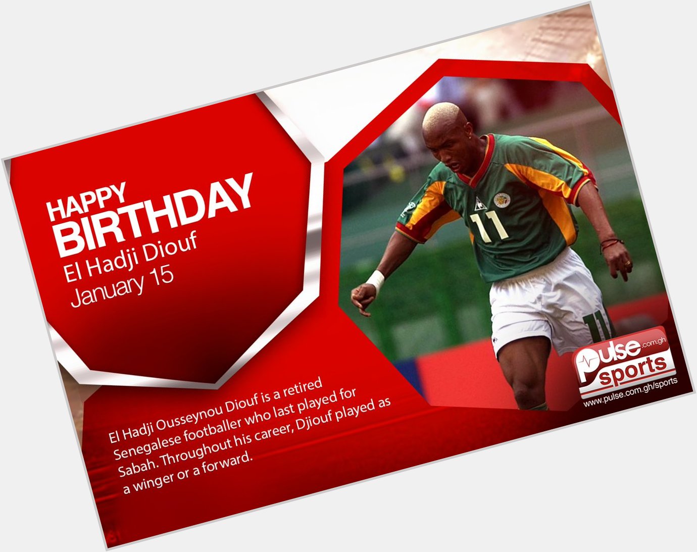  Happy Birthday to Ex-Senegalese footballer El Hadji Diouf   