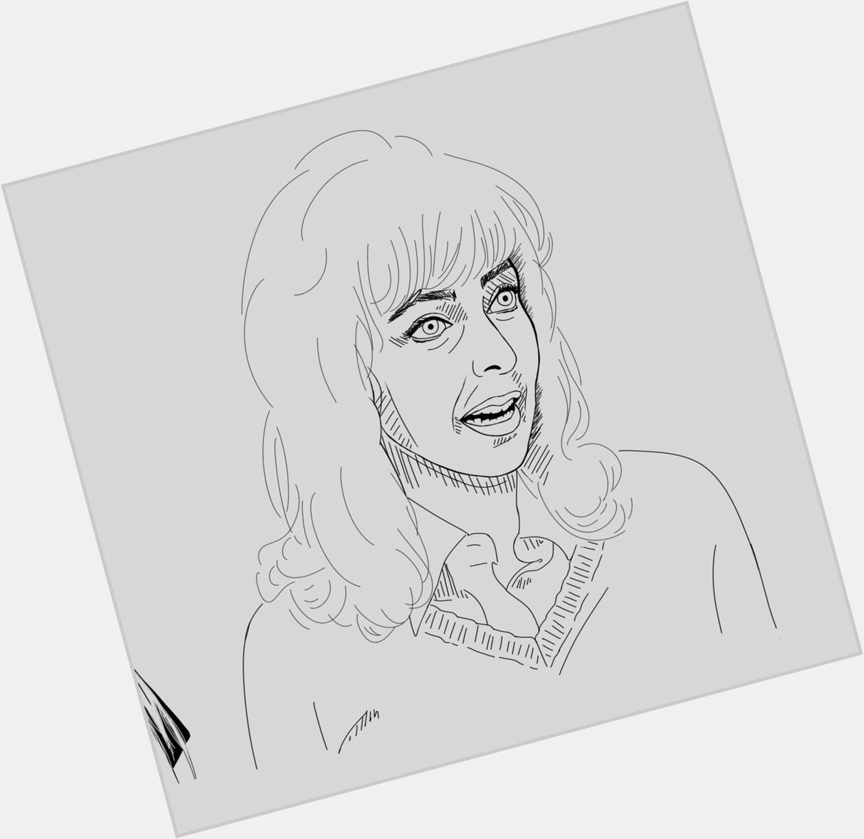 Happy birthday to Elaine May! Here s my portrait of her from my women filmmaker illustration project 