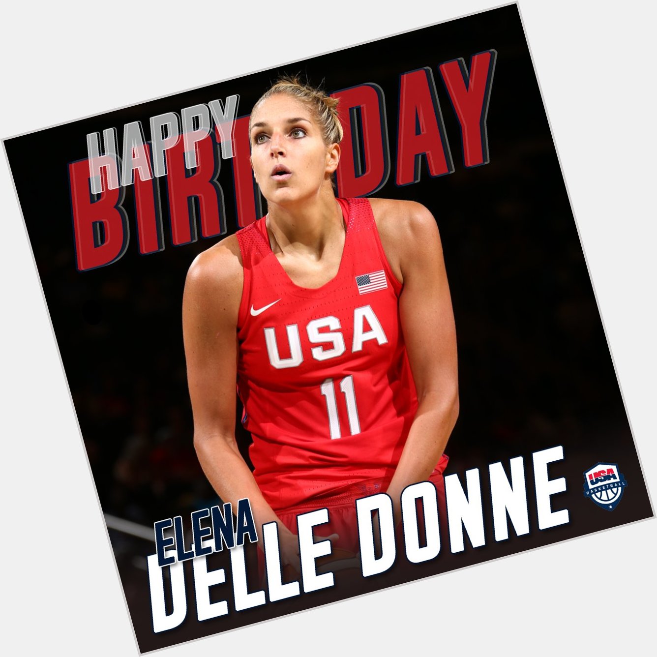 Wishing a happy birthday to two-time USA gold medalist, Elena Delle Donne!   