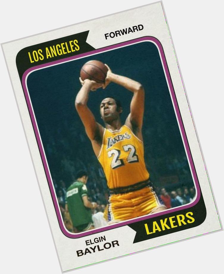 Happy 81st birthday to Elgin Baylor, top-five power forward all time. 