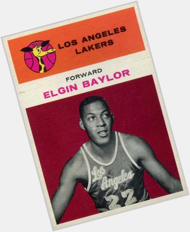 Happy 81st Birthday Elgin Baylor!      