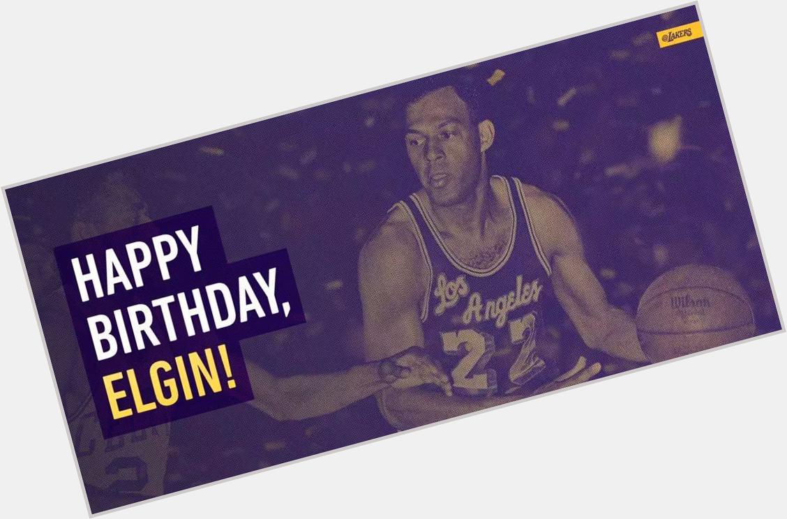 81 años cumple este histórico Laker. Happy Birthday Elgin Baylor! 