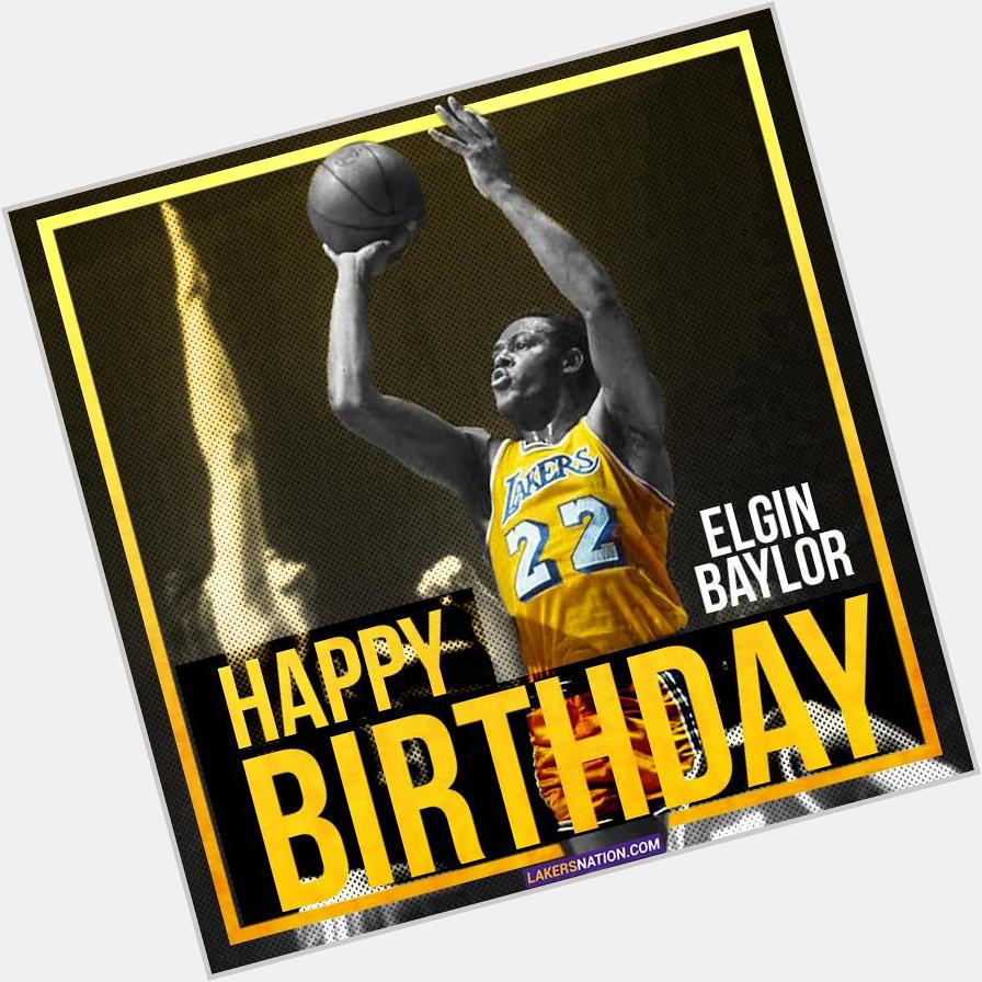 Happy Birthday, Elgin Baylor!
 