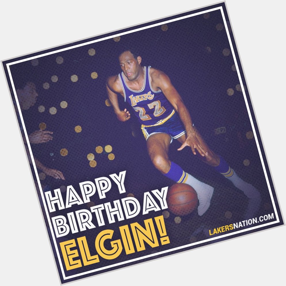 Happy Birthday to Lakers legend Elgin Baylor who turns 83 today 