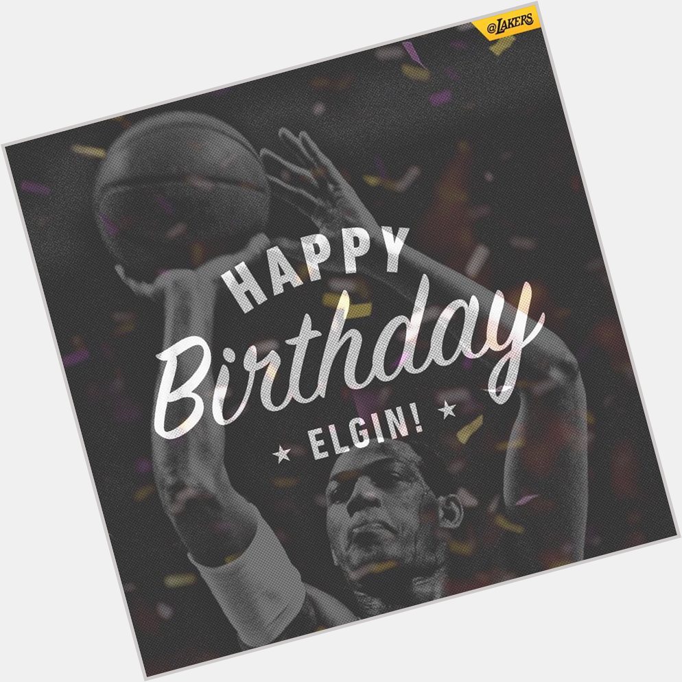 Happy birthday to the one and only Elgin Baylor!
FOLLOW 
