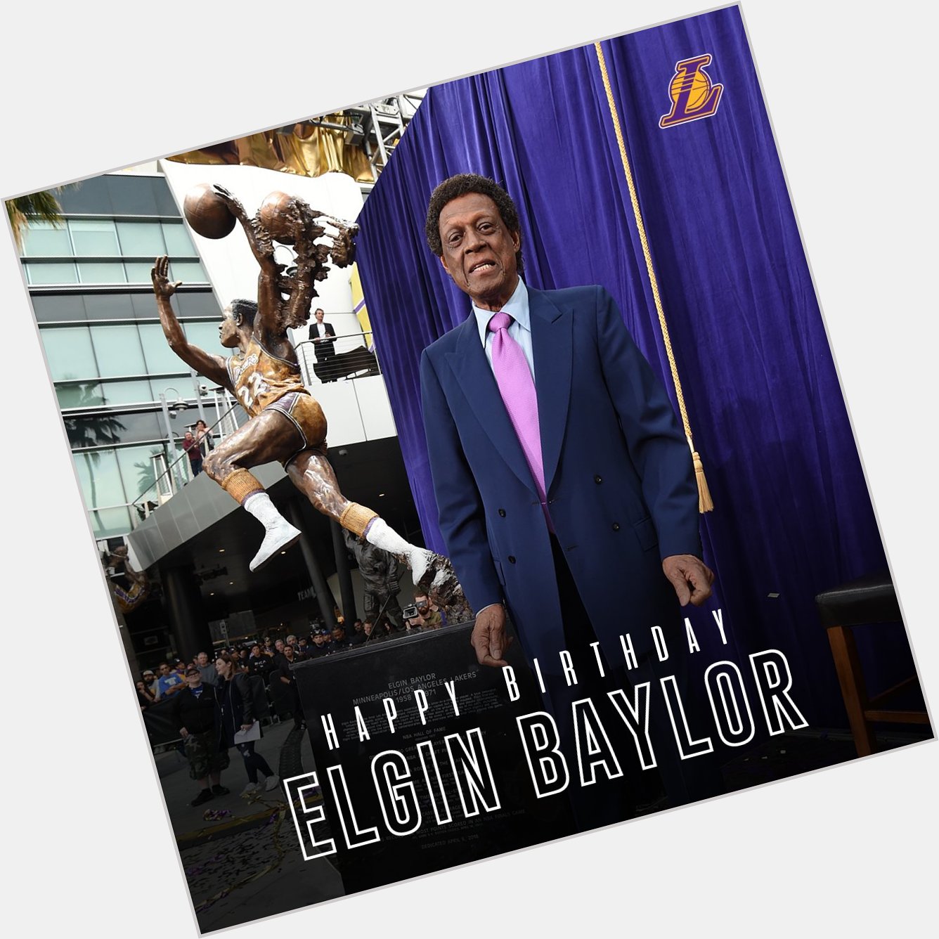Happy Birthday to legend Elgin Baylor!    