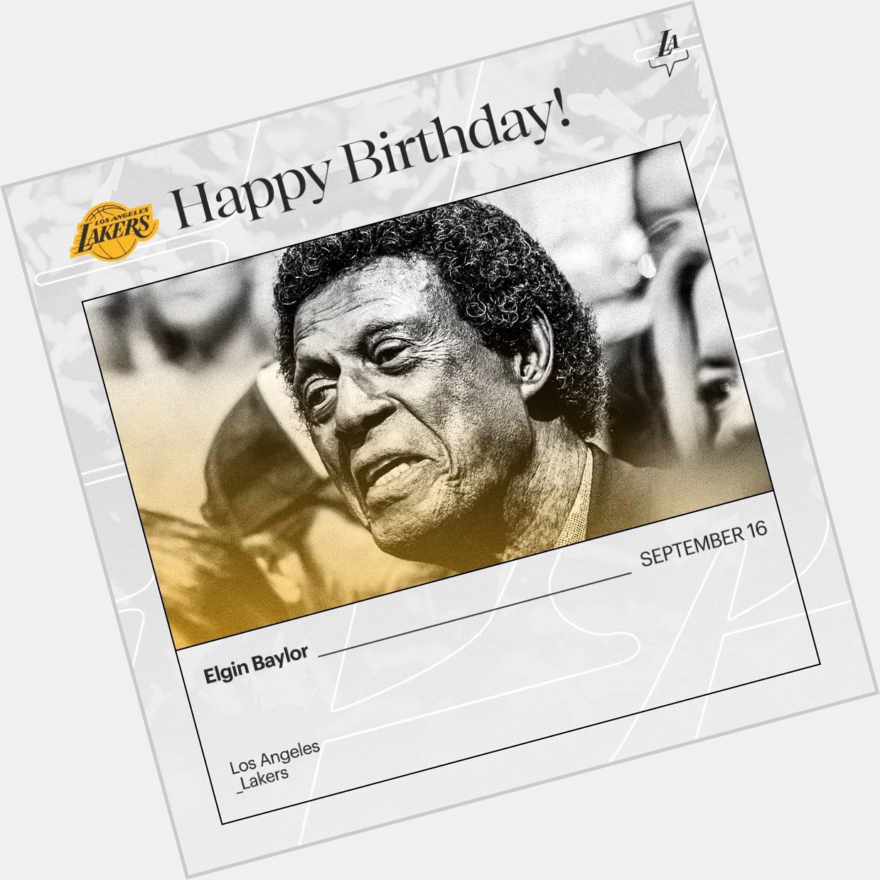 Happy birthday to legend Elgin Baylor your legacy will live forever  