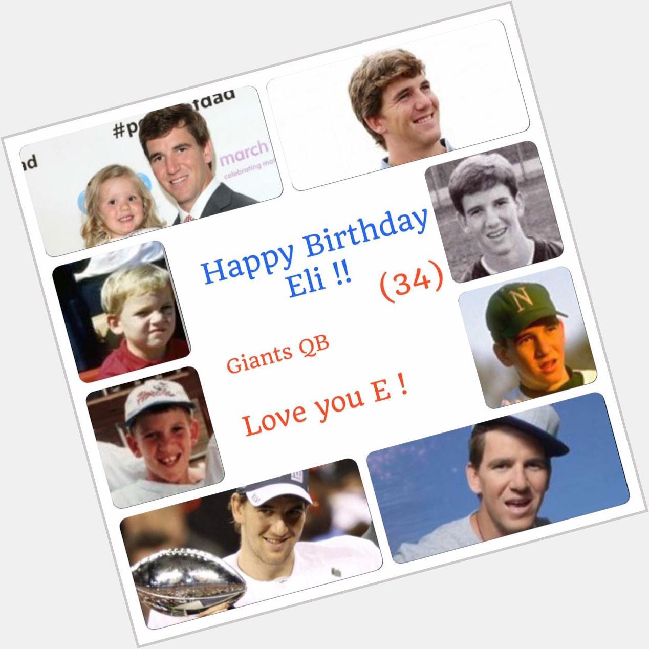 Happy Birthday Eli !!! (Eli Manning) 