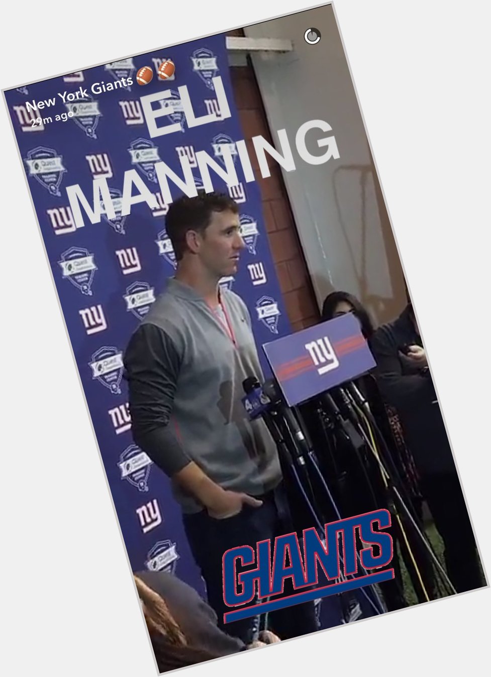 On behalf of Happy Birthday Eli Manning snap 