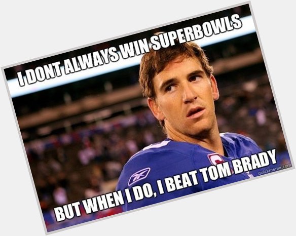 Happy Birthday Eli Manning & I can never thank you enough for this > 