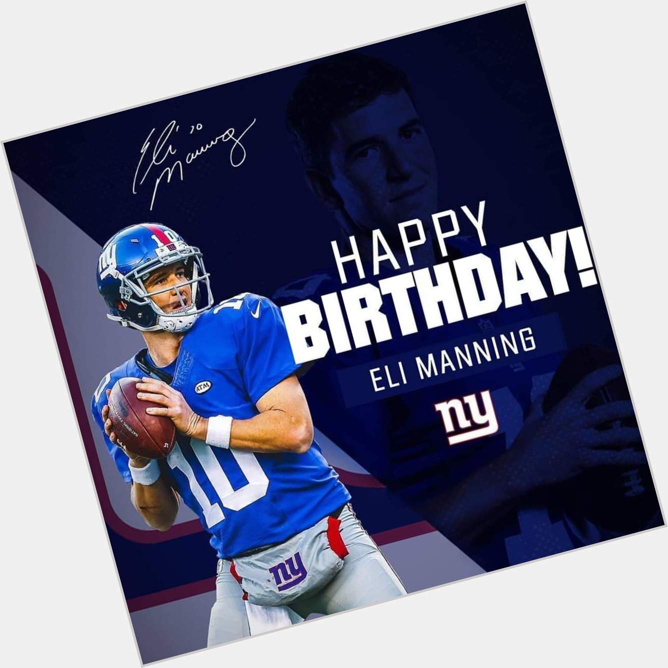 Happy Birthday 2x Super Bowl Champion Eli Manning 