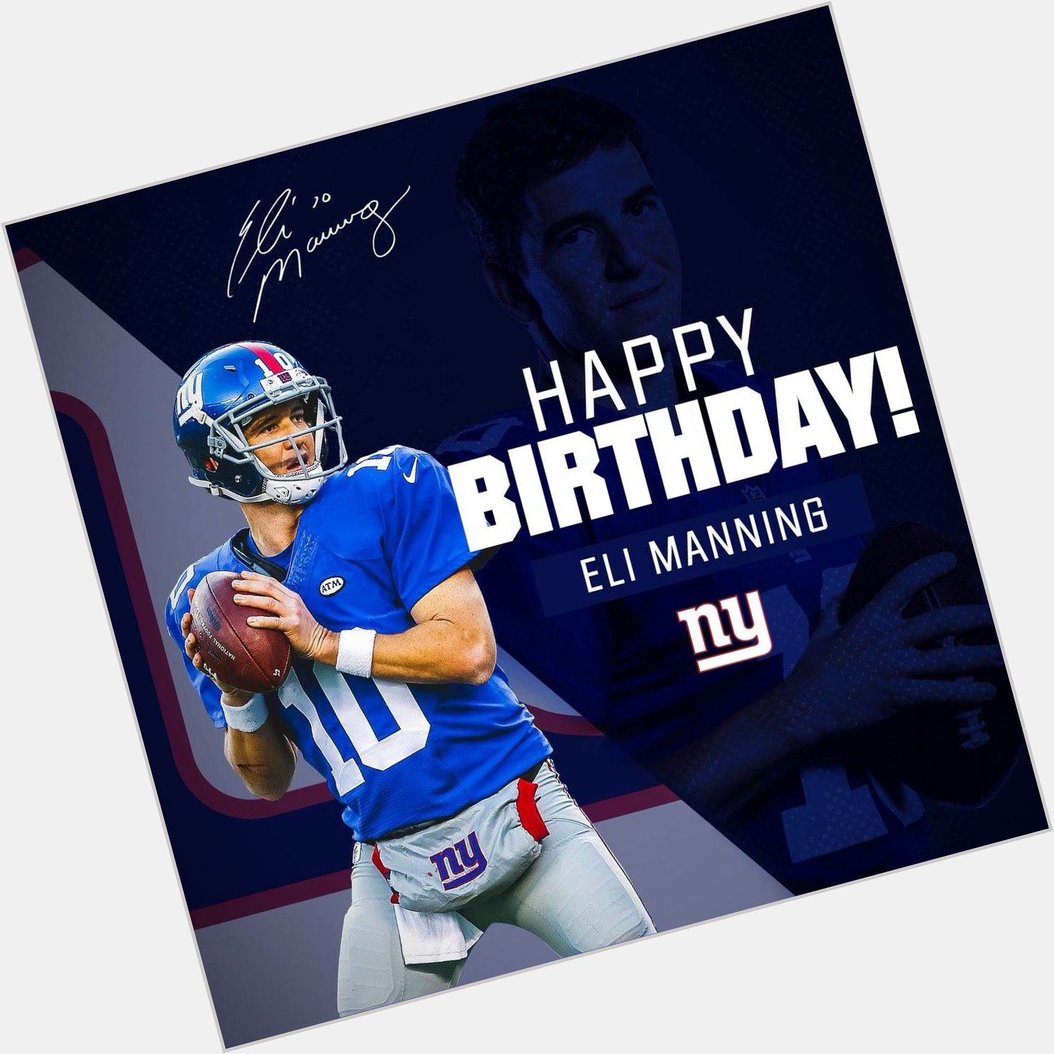 Happy Birthday to 2x Super Bowl Champion, Eli Manning! 