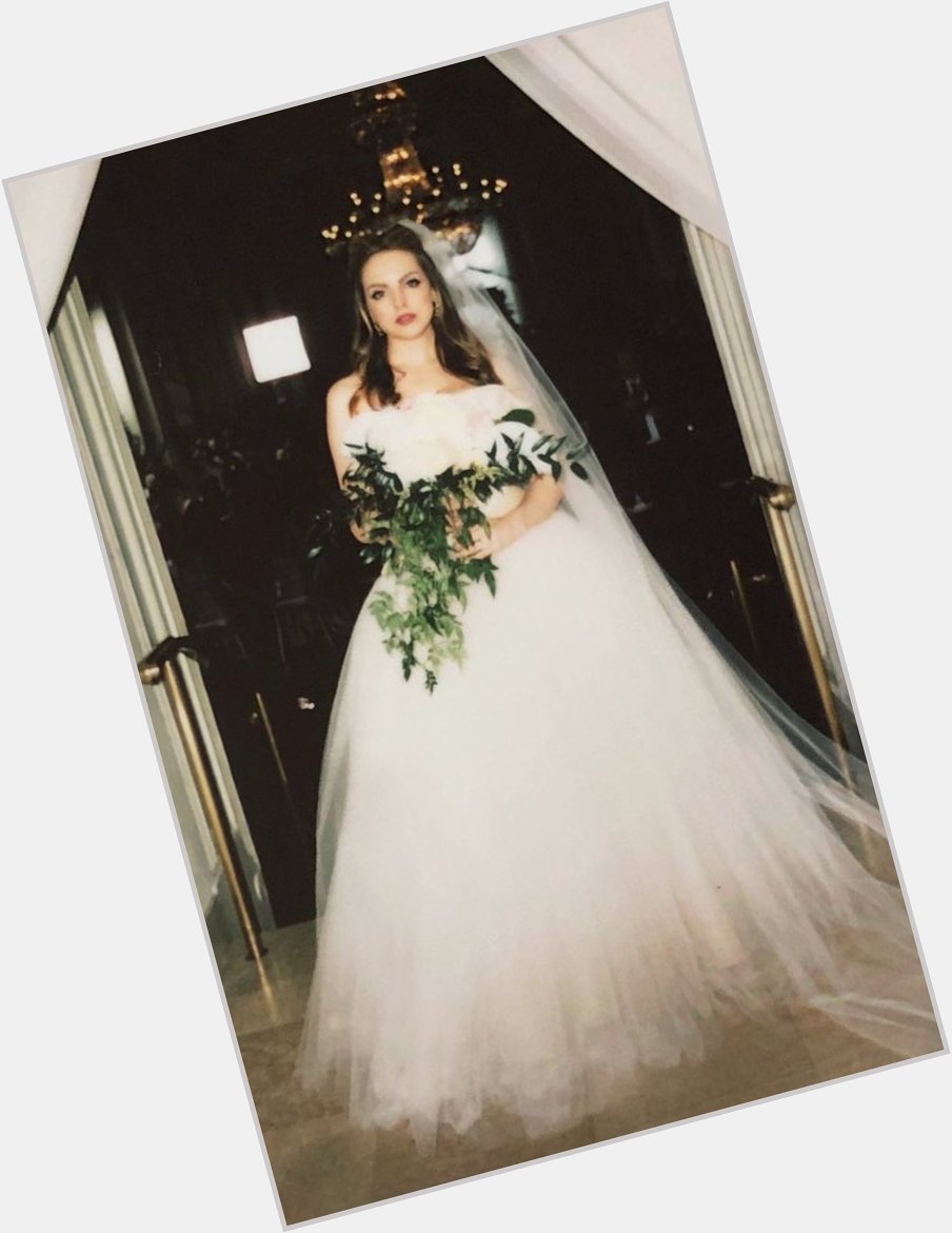 Happy birthday to the loml. her on the wedding day  love you elizabeth gillies <333 