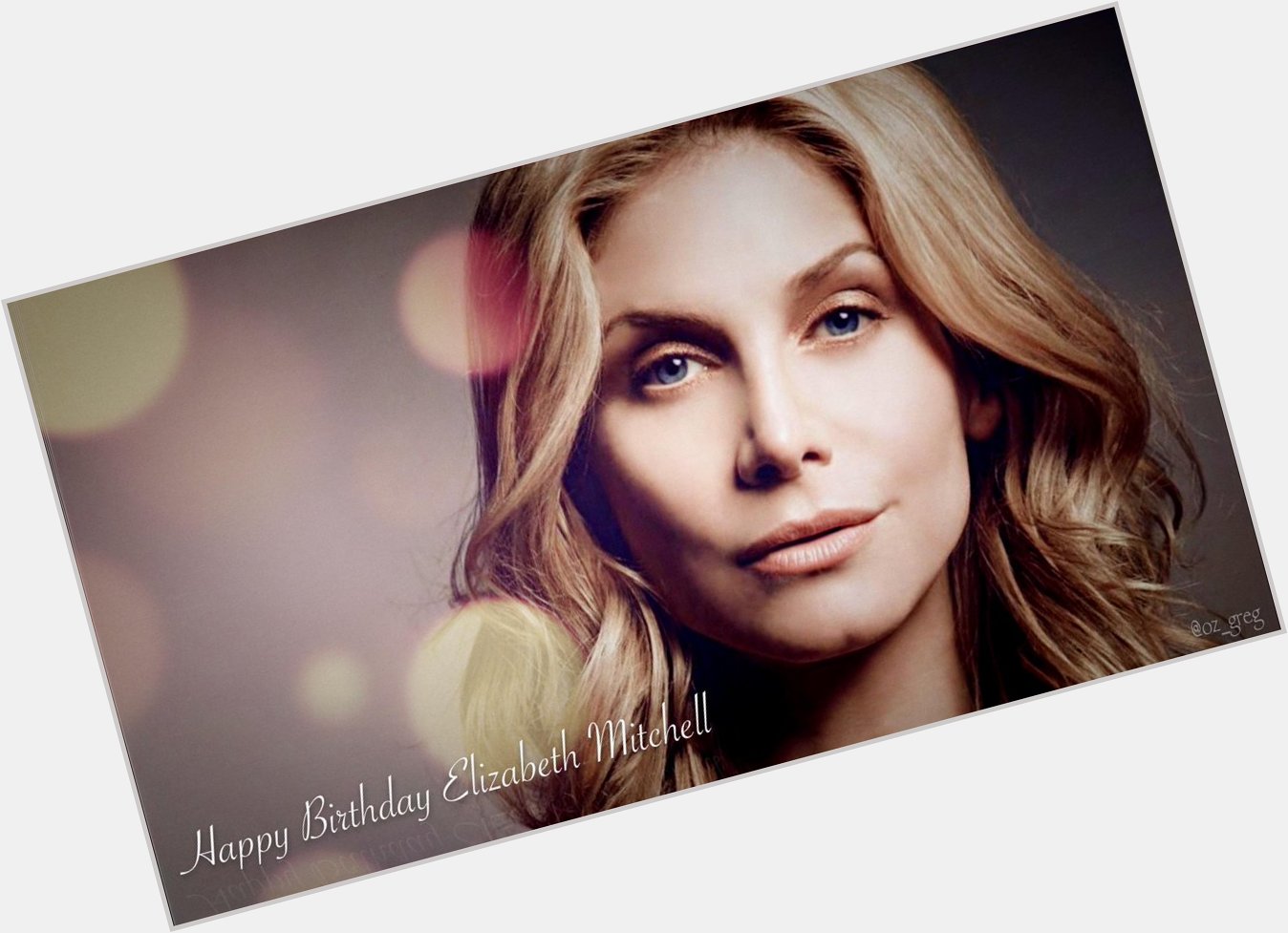 Happy Birthday Elizabeth Mitchell who brought tremendous warmth, strength & vulnerability to cc 