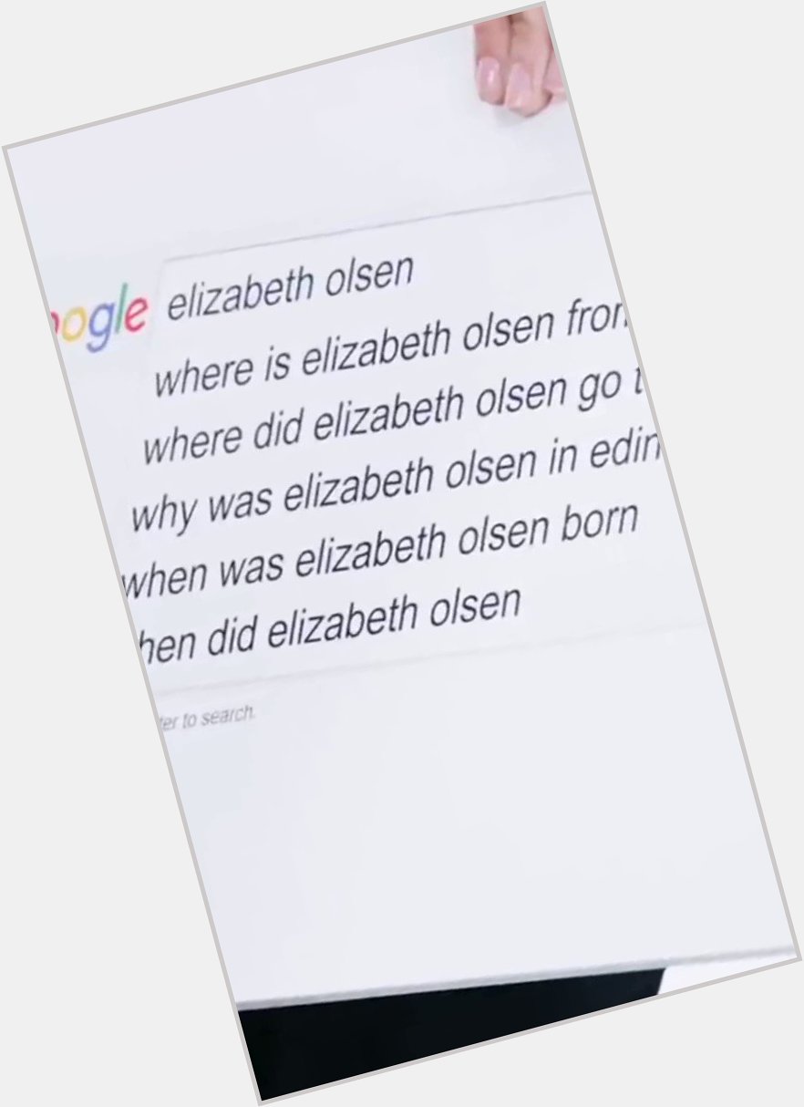 Happy Birthday Elizabeth Olsen  