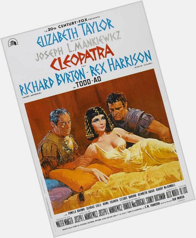 Happy Birthday to Elizabeth Taylor, born in 1932.She played an iconic Cleopatra in 1962 alongside Richard Burton 