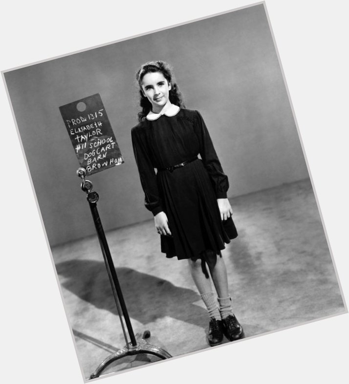 Happy Birthday to Elizabeth Taylor, seen here in a costume test image for \"National Velvet\" (1944) 