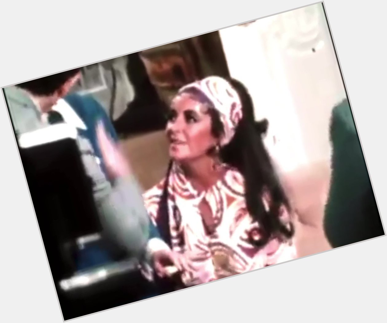 Happy birthday to elizabeth taylor <3 obsessed with this clip of her polishing her ring on the set of here\s lucy 