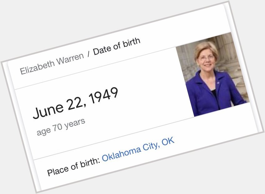Happy birthday to elizabeth warren!! only a gemini/cancer cusp could be this powerful 