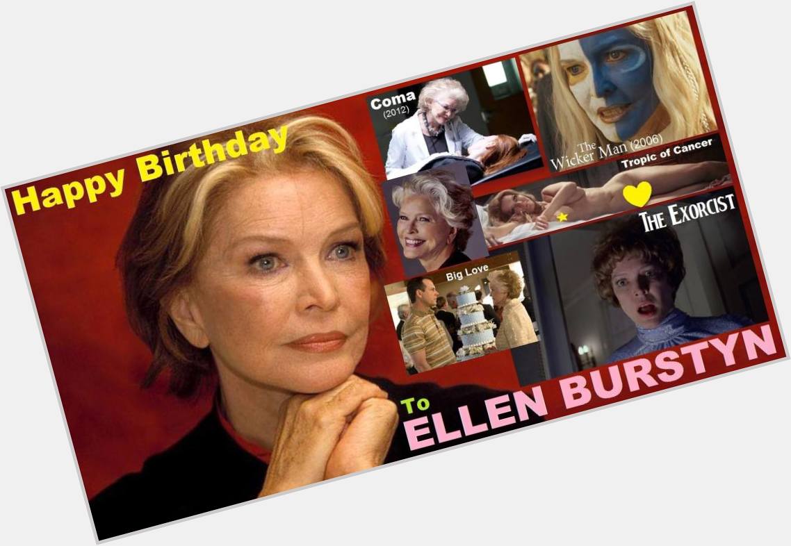 Happy birthday to Ellen Burstyn, born December 7, 1932.  