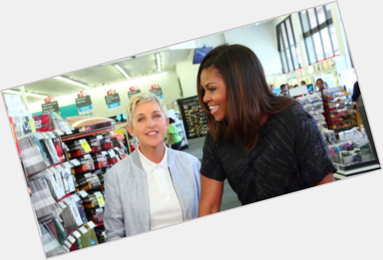 Remember when Ellen and Michelle Obama went shopping together? (Happy birthday, Michelle!)  