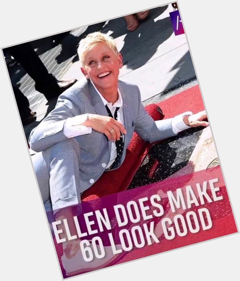 Happy belated Birthday to Walk of Famer Ellen Degeneres! Credit: 
