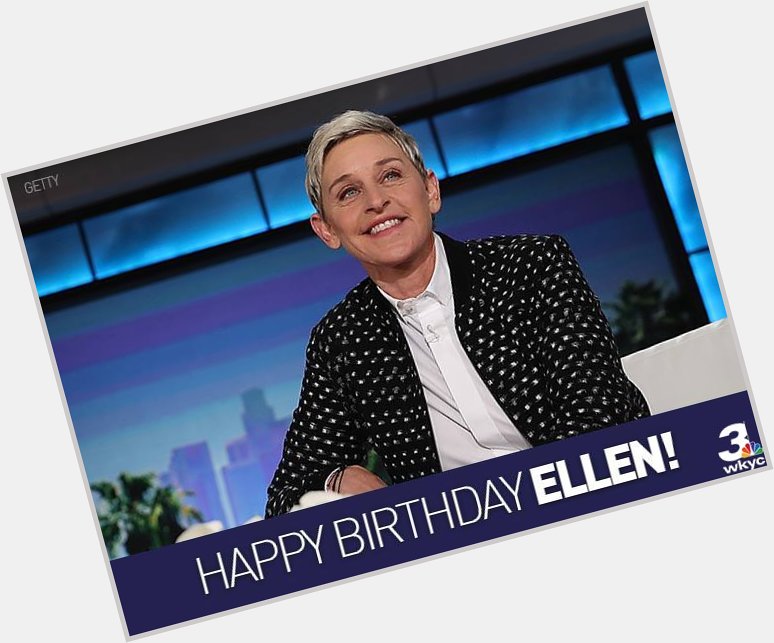 A very happy 61st birthday to Ellen DeGeneres!! 