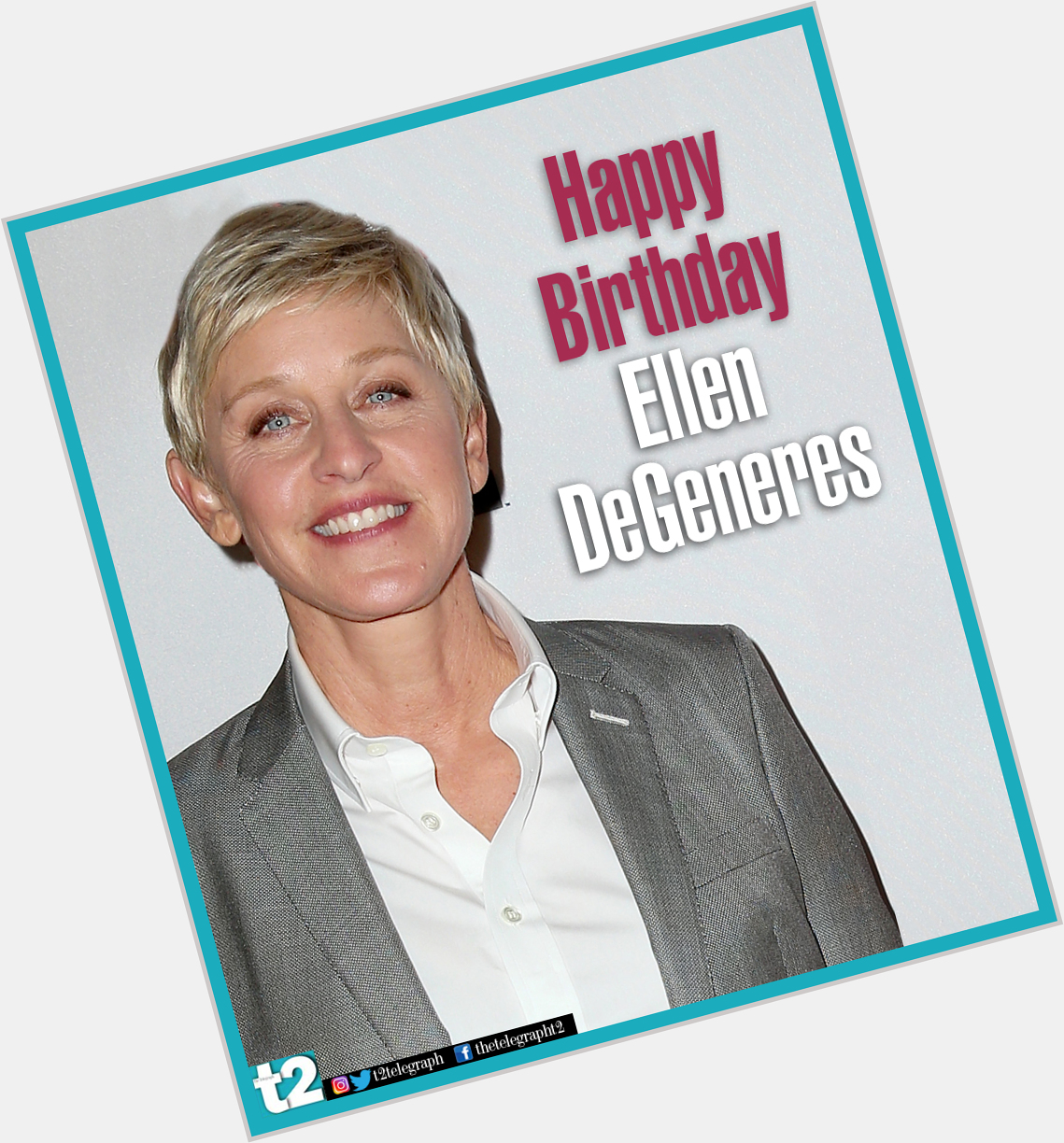 Witty, wacky and wow! She\s all this and more! t2 wishes Ellen DeGeneres a very happy birthday! 