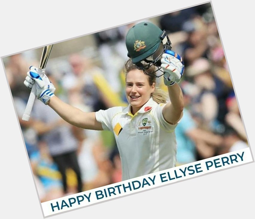 Australia woman cricketer, Ellyse Perry turns 28 today.

Happy Birthday...     
