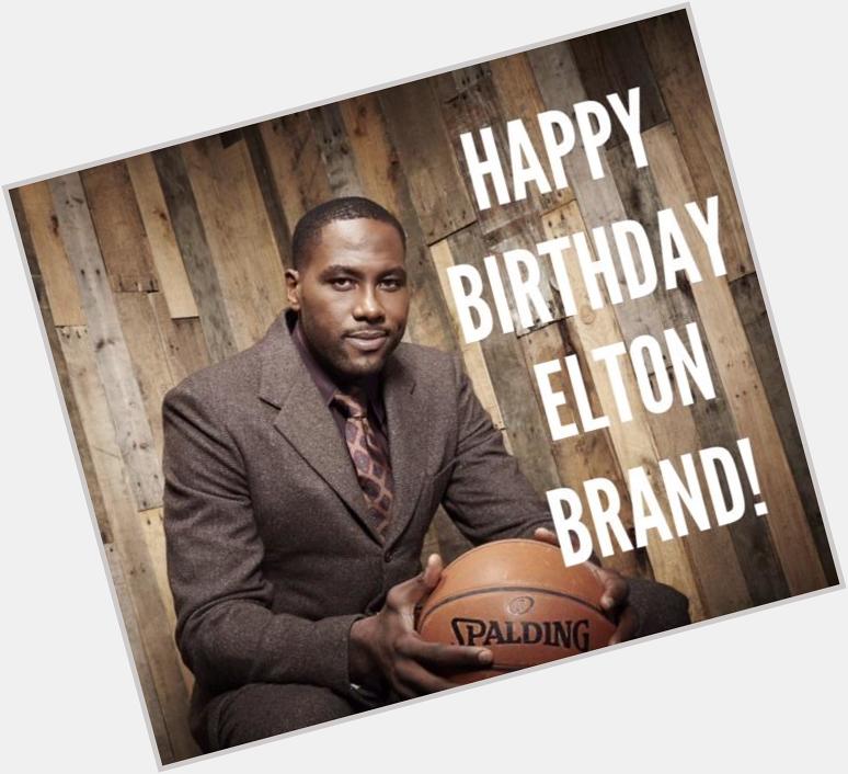 Happy Birthday to our wonderful client Elton Brand of the . We hope you have a great day! 