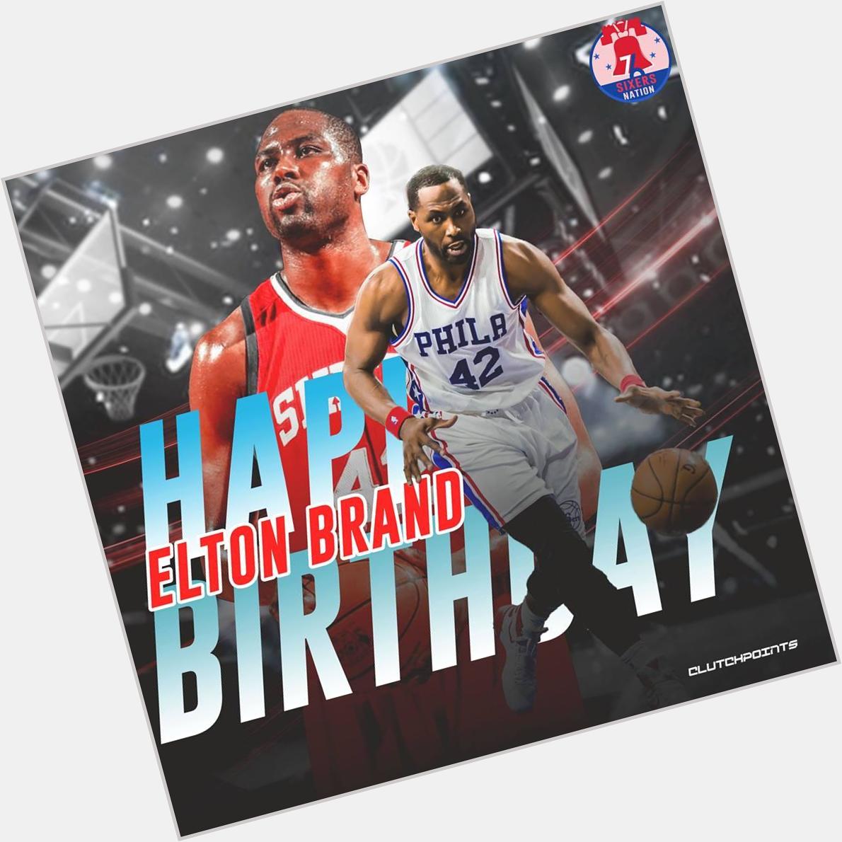 Happy 40th birthday to the 2x NBA All-Star, 2000 ROTY and our GM, Elton Brand!    