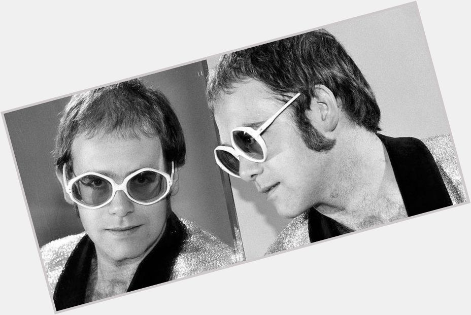Happy 70th birthday to Elton John. Photo from 1972. 