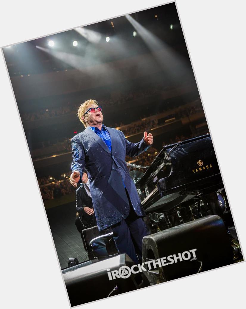 Happy birthday Sir Elton John! Here\s a pic from his show at in December 2013! 