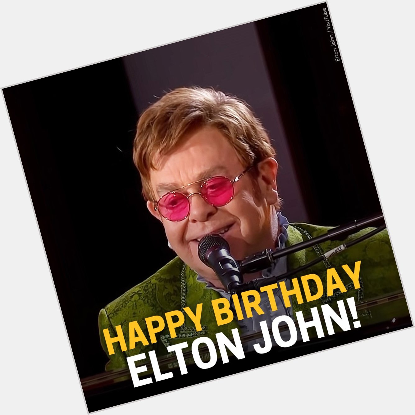 Happy Birthday, Elton John! The Grammy-award winning singer and songwriter turns 76 today! 