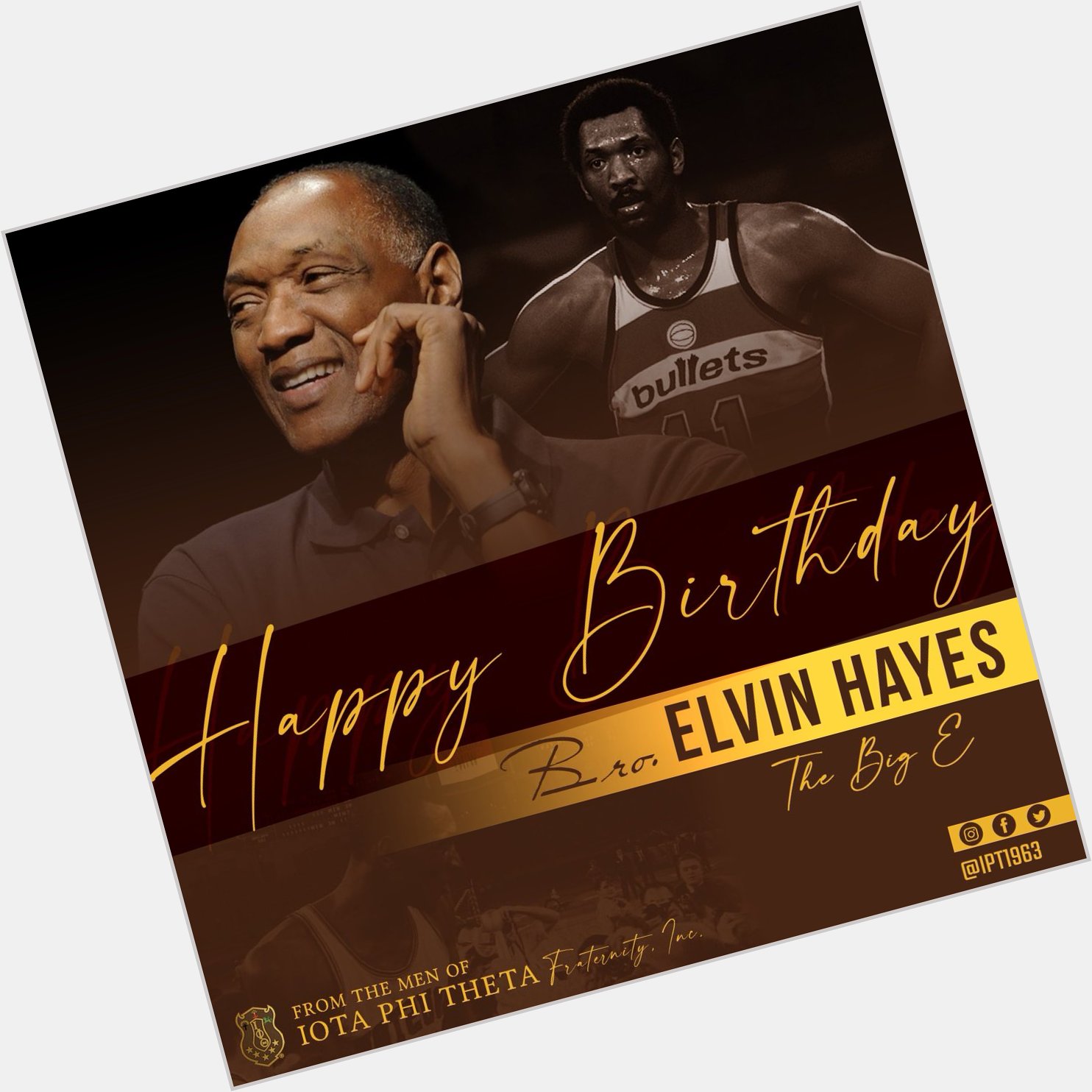 Happy belated birthday to  Naismith Memorial Basketball Hall of Fame member Bro. Elvin Hayes, The Big E. 