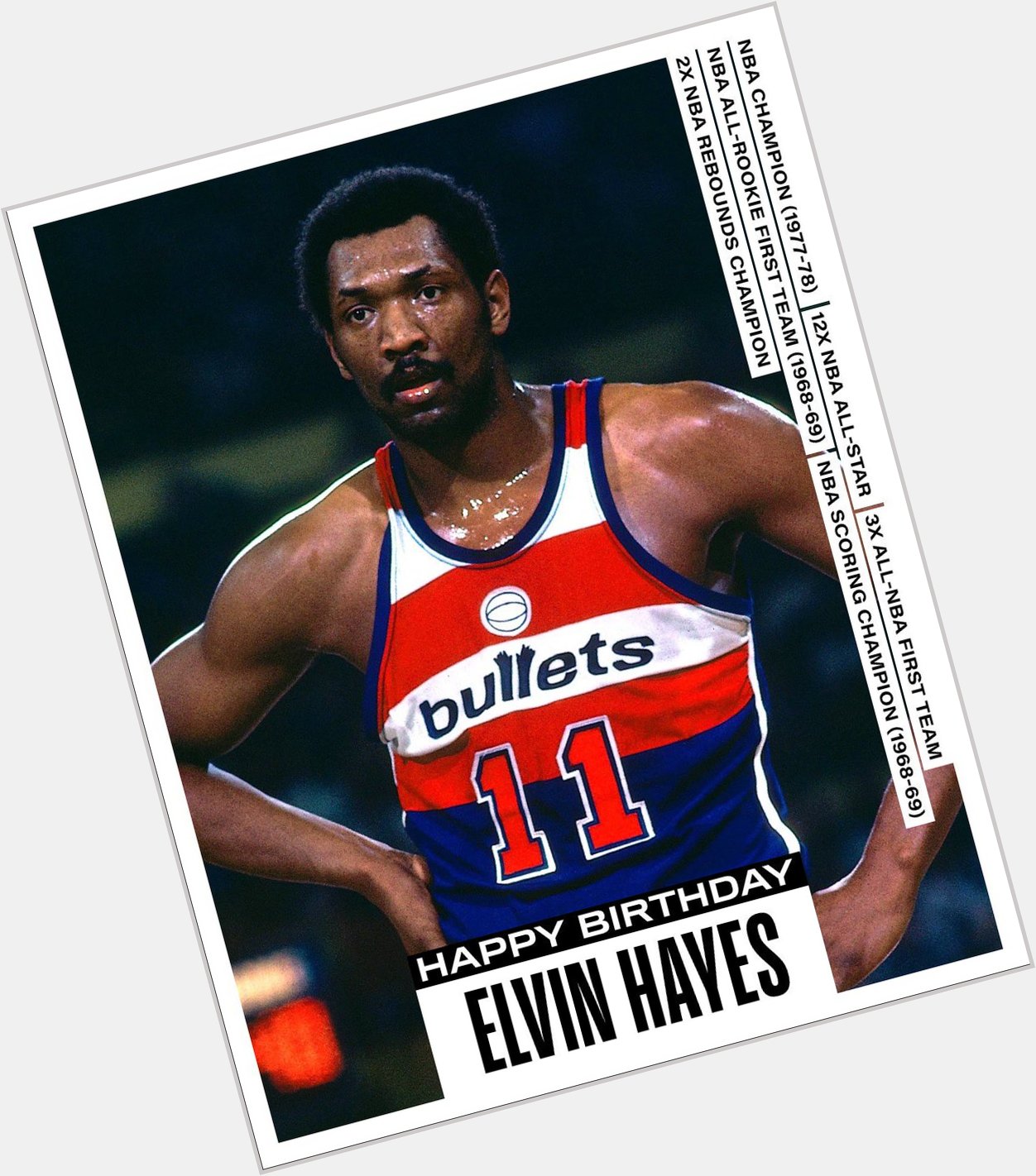 Happy Birthday, to 12-time NBA All-Star Elvin Hayes. ( via 